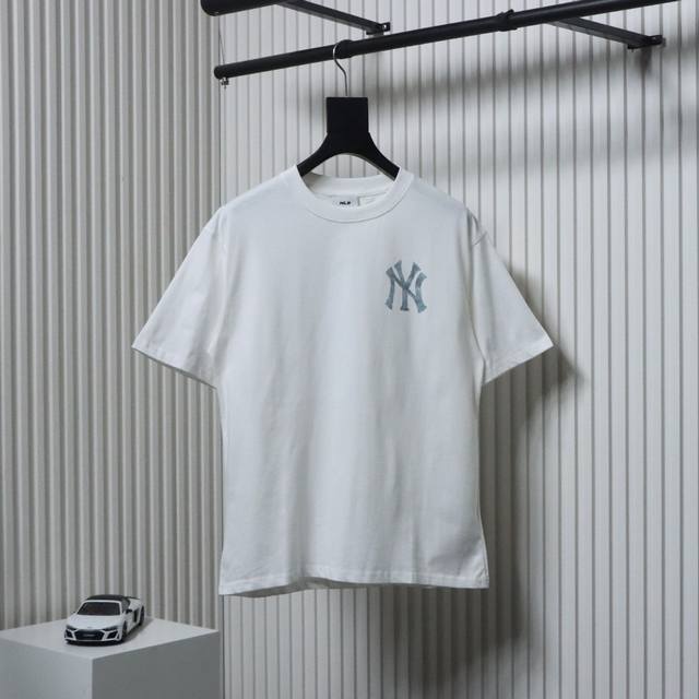 Mlb Yankees Ny Logo printed on the back Couple short-sleeved T-shirt Popular on