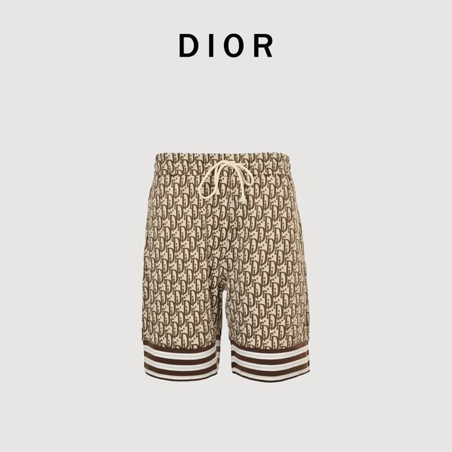 Dior 25Ss old flower full print logo patchwork shorts 25 years of the latest ful