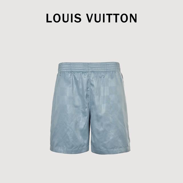 Louis Vuitton Lv checkerboard embossed jacquard beach shorts Authentic 8729 purc