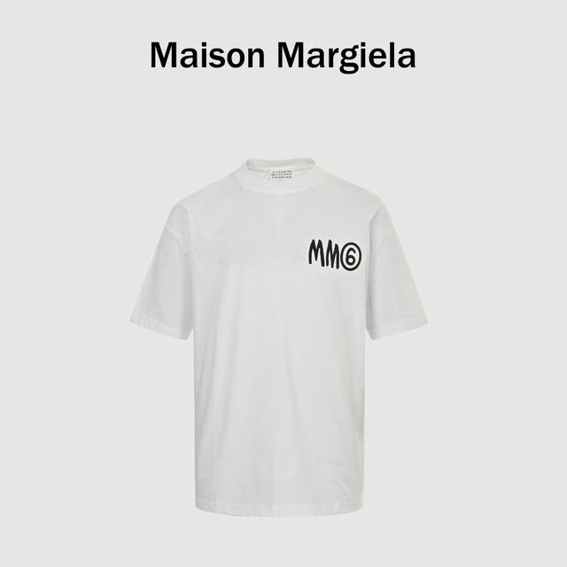 Maison Margiela 25Ss signature short-sleeved T-shirt The fabric is custom-woven