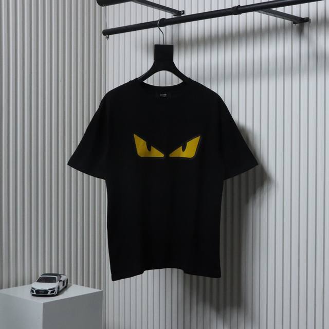 Fendi 25Ss Monster Eyes Flocking Lamination Short Sleeves Made of original board