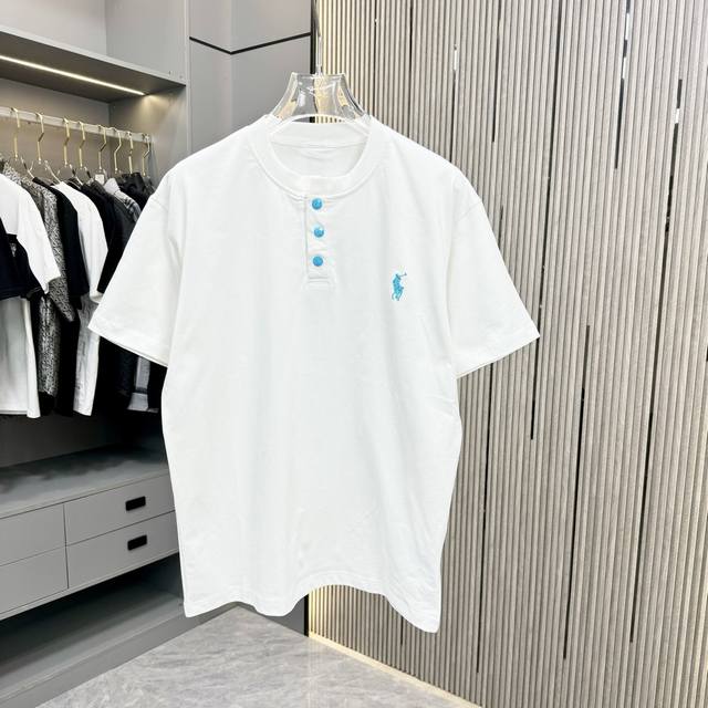 Polo Ralph Lauren 25Fw Spring and Summer New Round Neck T-shirt Made of heavy 32