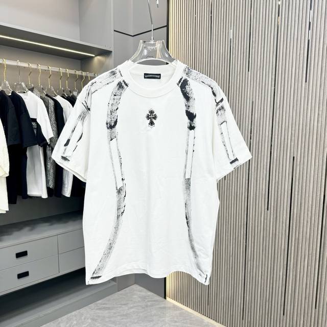 Ch Chrome Hearts 25Fw Spring and Summer New Round Neck T-shirt Made of heavy 320
