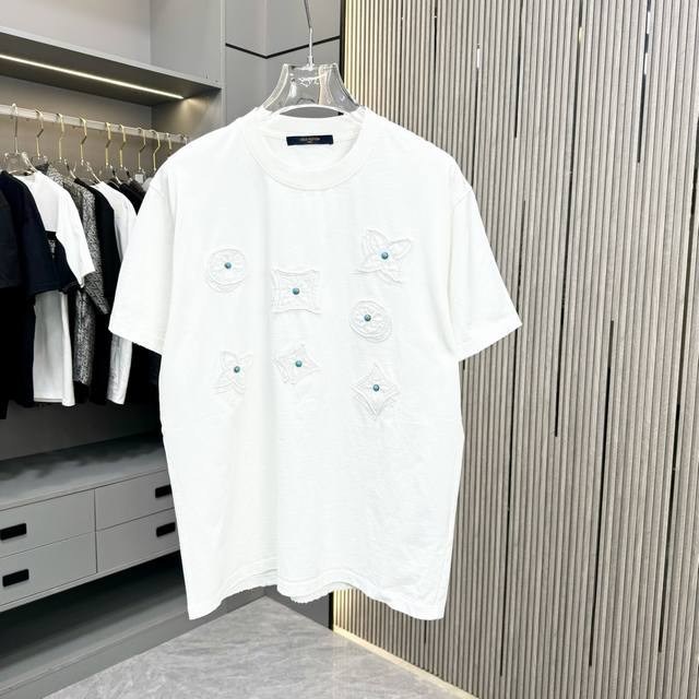 Lv Laolu 25Fw Spring and Summer New Round Neck T-shirt Made of heavy 320G double