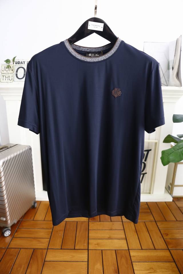 Lp. 2025 summer new fashion round neck short sleeves, high-end custom versatile
