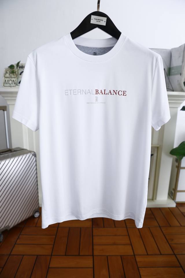 Brunello Cucinelli. 2025 new summer fashion classic men's pullover short sleeves