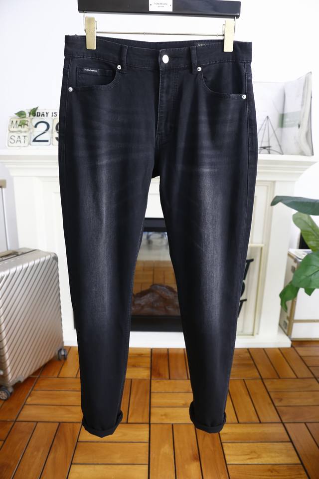Dolce & Gabba*A. 25 Spring new original high-end men's jeans! Luxury classic bra
