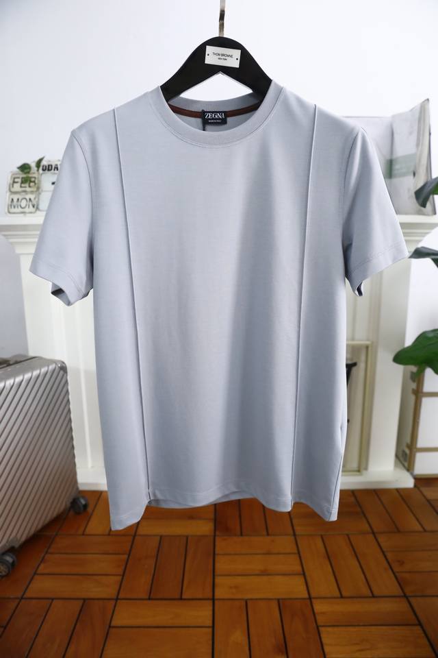 Jenny* Ze*Na. 2025 Spring new men's clean version short sleeve fashionable class