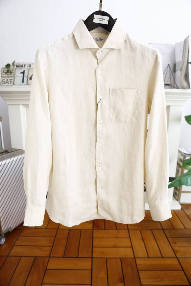 Lp. 24Ss New autumn fashion all-match linen long-sleeved shirt, channel goods fr