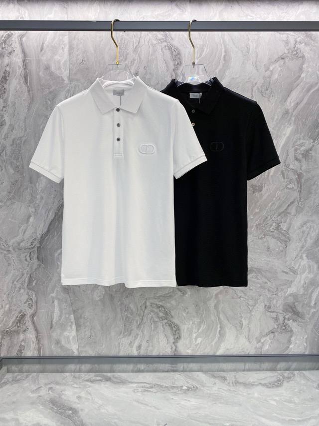 Dior 2025Ss summer new Logo men's lapel Polo shirt T-shirt classic business men'