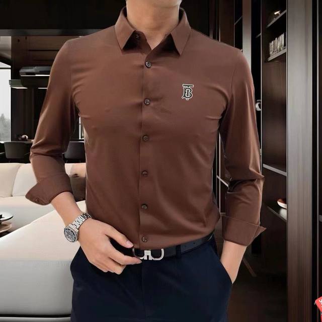 Bbr B's high-end casual series! 2025 new counter casual long-sleeved shirt! The