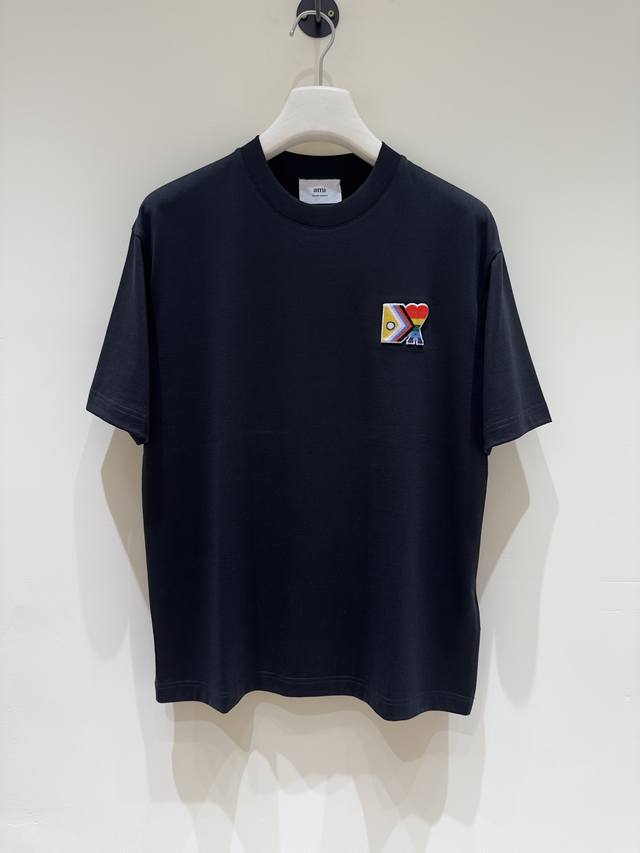 New product T9- Ami original men's fashion style pure cotton round neck short-sl