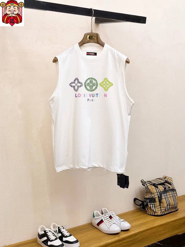 Straight brand Lv Louis Vuitton summer new vest T-sleeve classic simple style an