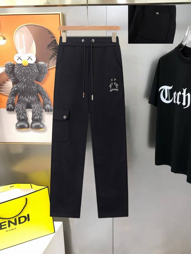 Chrome Hearts new men's casual pants, sweatpants, high-end custom fashion, versa