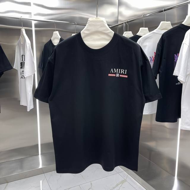 Amiri Classic Series Printed Short Sleeve T-shirt Star Wear Style - Made of 260g