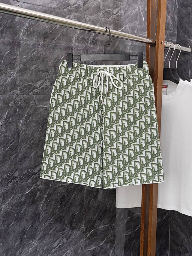 Style No. J71 Dior classic Logo jacquard full print casual shorts couple shorts