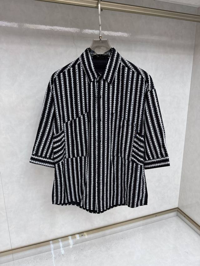 Lv 25Ss official website new short-sleeved jacket shirt high-end version, custom