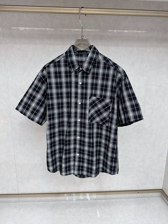 Balenciaga 25Ss official website new short-sleeved jacket shirt high-end version