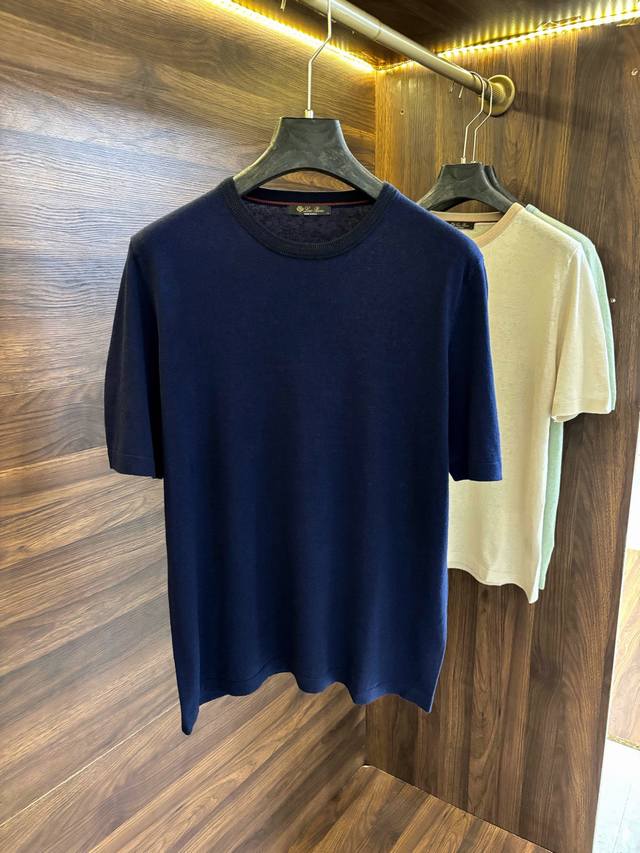New# Lp Loyo Pina short-sleeved linen sweater. This fabric has both the healthy