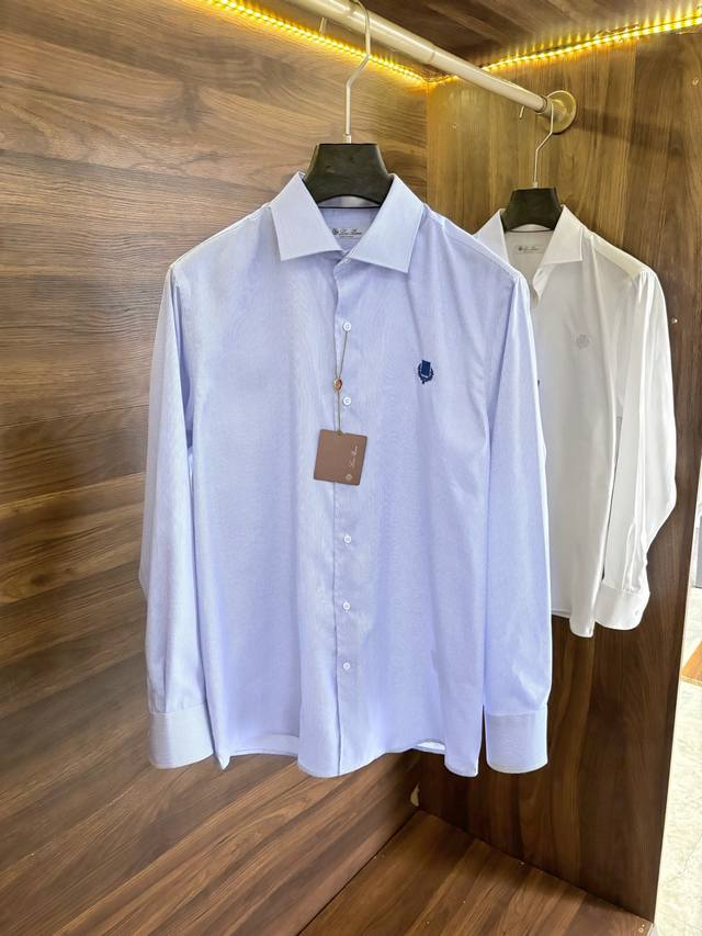 New# Lp old money style men's striped casual long-sleeved men's shirt, trade com