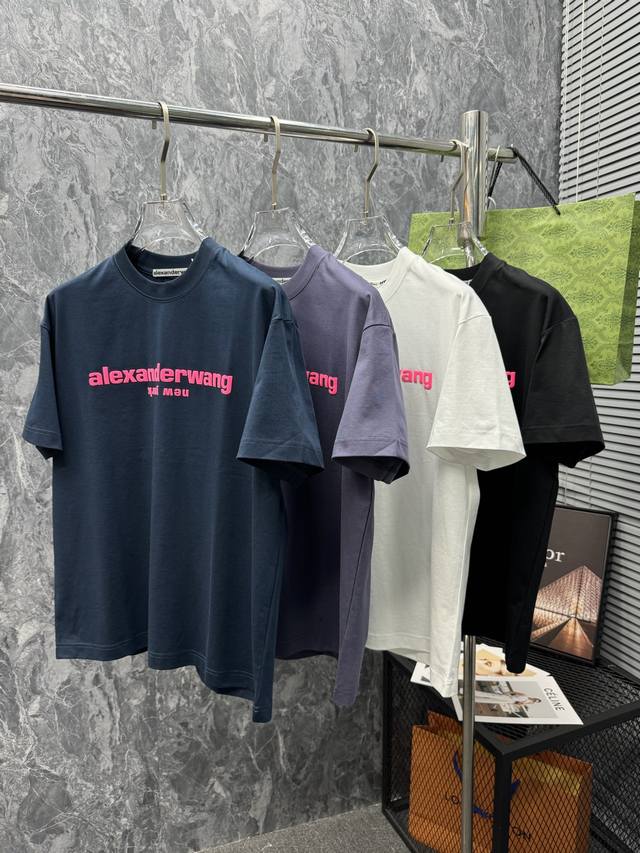 Alexander Wang .25S Spring/Summer new casual round neck short sleeves, size M-3X