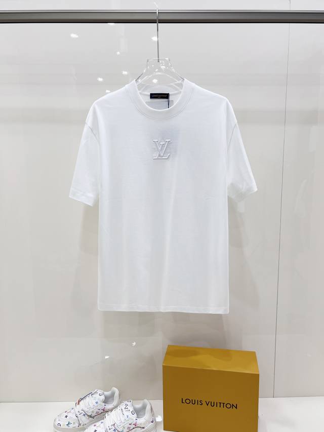 New Lv Hot 2025 Spring and Summer New First Counter Latest Short Sleeve Round Ne