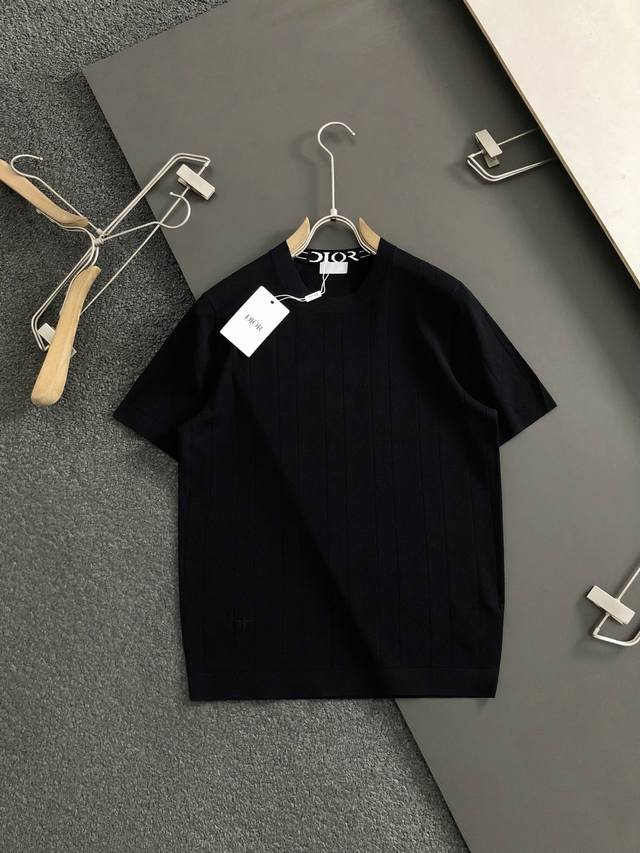 Dir* 2025 Spring and Summer new style neckline jacquard simple versatile style f