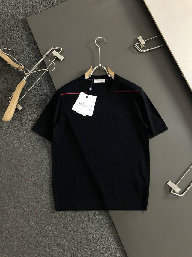 Mon* 2025 Spring and Summer new solid color versatile style Yilite round neck sh