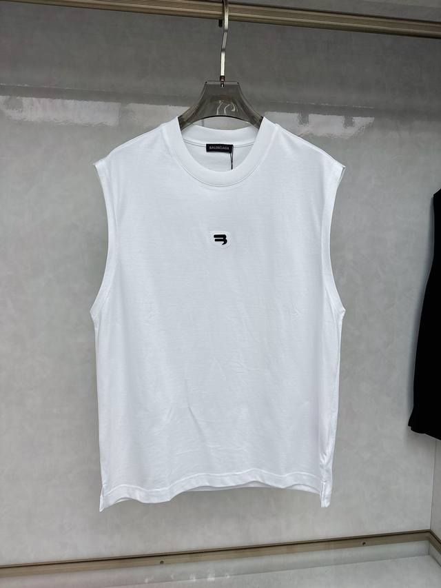 Balenciaga men's fashion round neck vest, a trading company product, a high-end