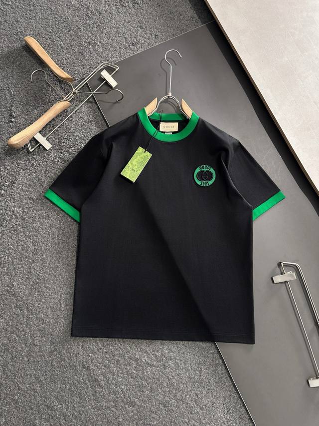 Guc 2025Ss spring and summer latest round neck fashion short-sleeved T-shirt, of