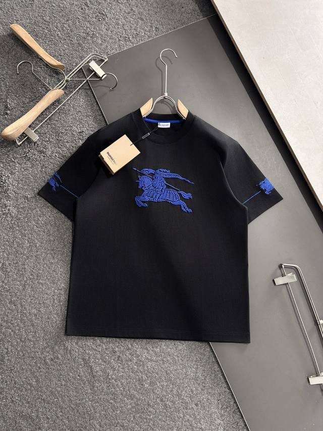 Bbr 2025Ss Spring and Summer latest round neck fashion short-sleeved T-shirt, of