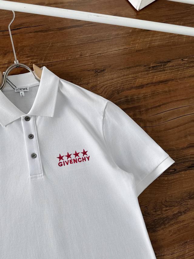 Givenchy 2025Ss new spring and summer short-sleeved lapel T-shirt Polo, high ver