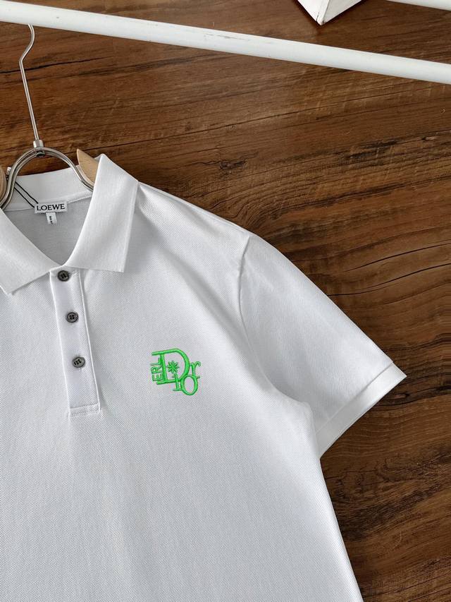 Dior 2025Ss new spring and summer short-sleeved lapel T-shirt Polo, high version