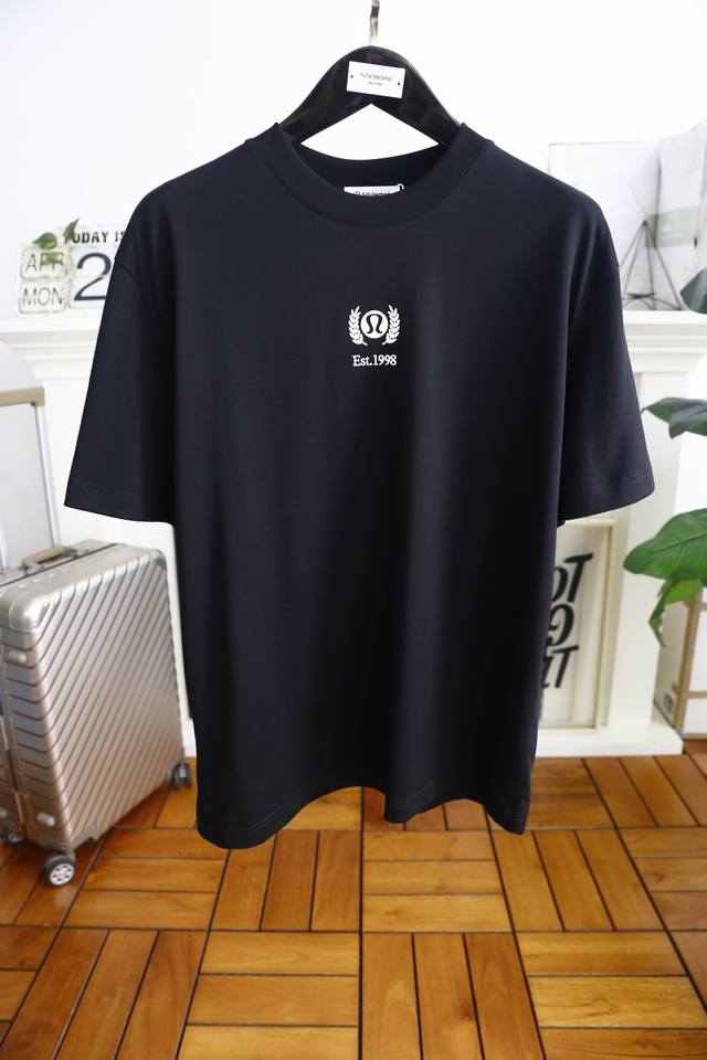 Lulu. 2025 summer new style! Fashionable and casual round neck short sleeve fash