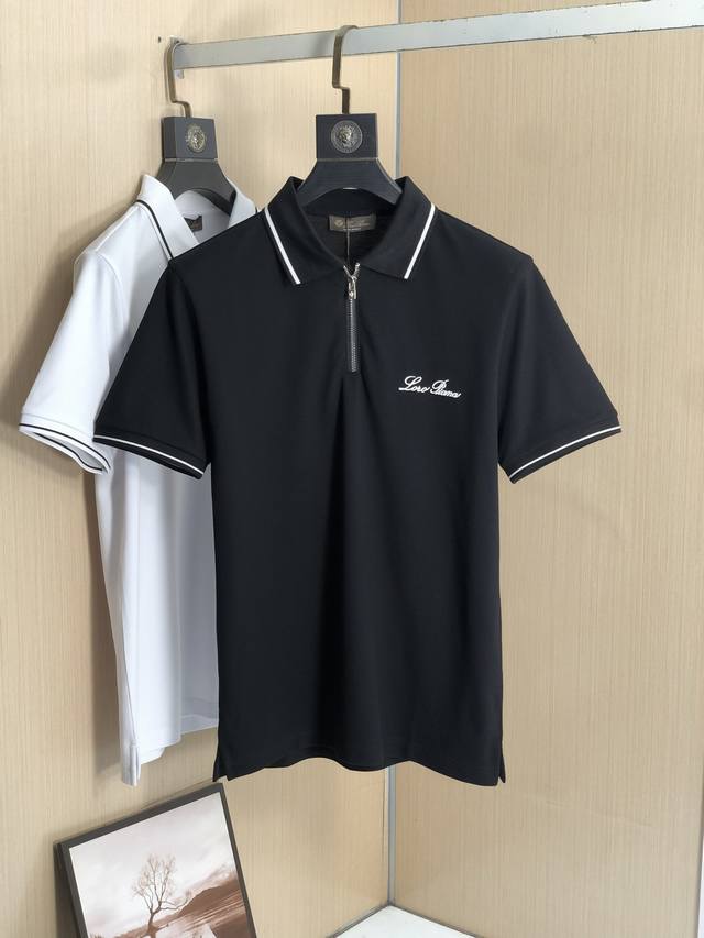 Lp's 2025Ss new summer Logo men's lapel Polo shirt! Classic business men's style