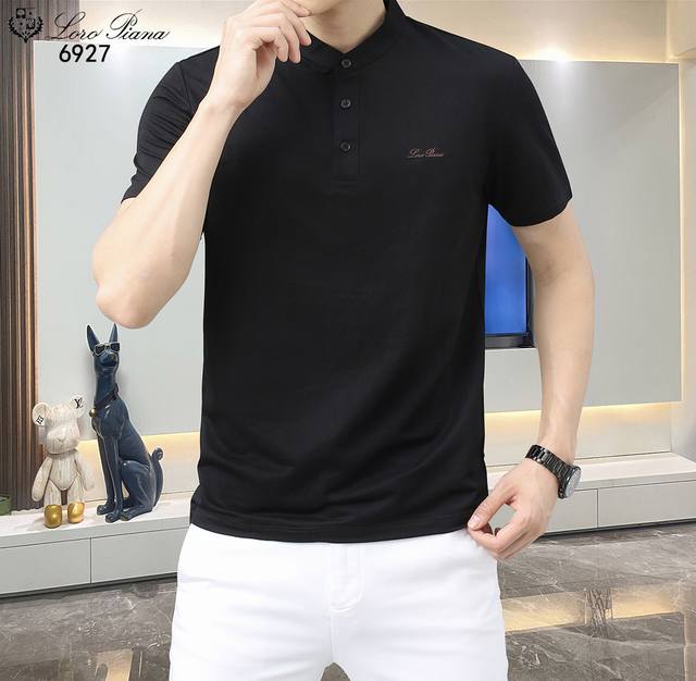 Lp-25Ss New spring and summer short-sleeved lapel T-shirt Polo, the highest vers