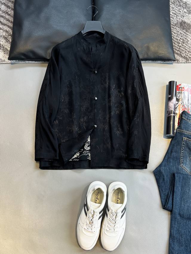 National trend men's casual jacket This new Chinese jacket perfectly combines tr