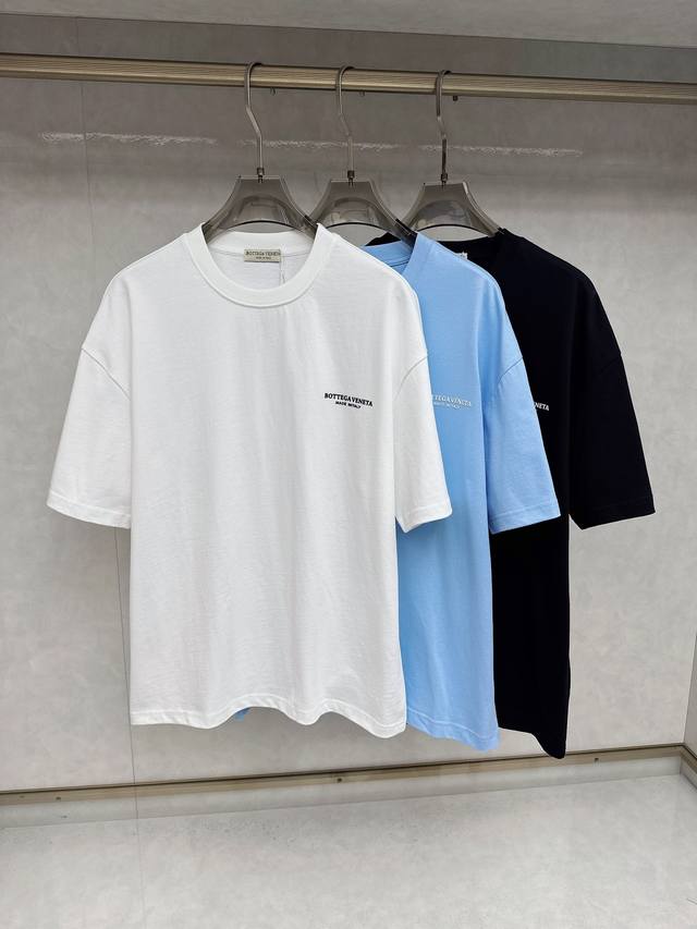 Bv 2025Ss Spring and Summer latest short-sleeved T-shirt, soft to the touch, com