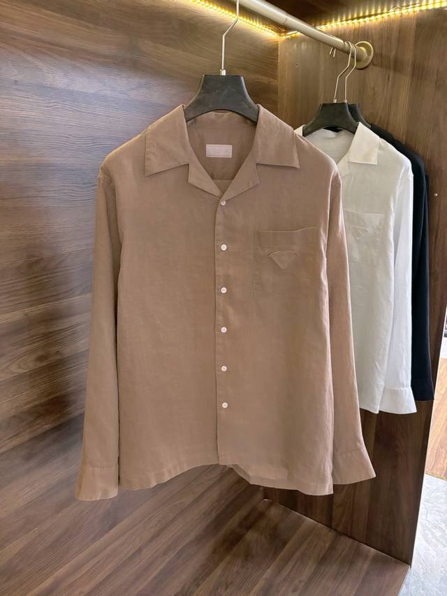 New# P's new spring and summer top luxury products, unique Cuban collar design s