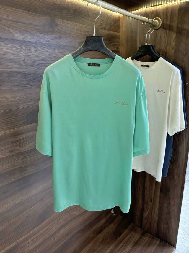 New# Lp Supreme Business Casual Style Men's Linen Round Neck Short Sleeve T-shir