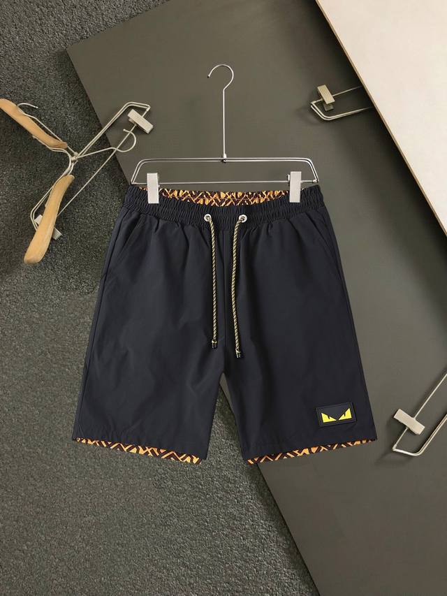 Fendi 2025Ss new summer style, original counter casual double-sided shorts, luxu