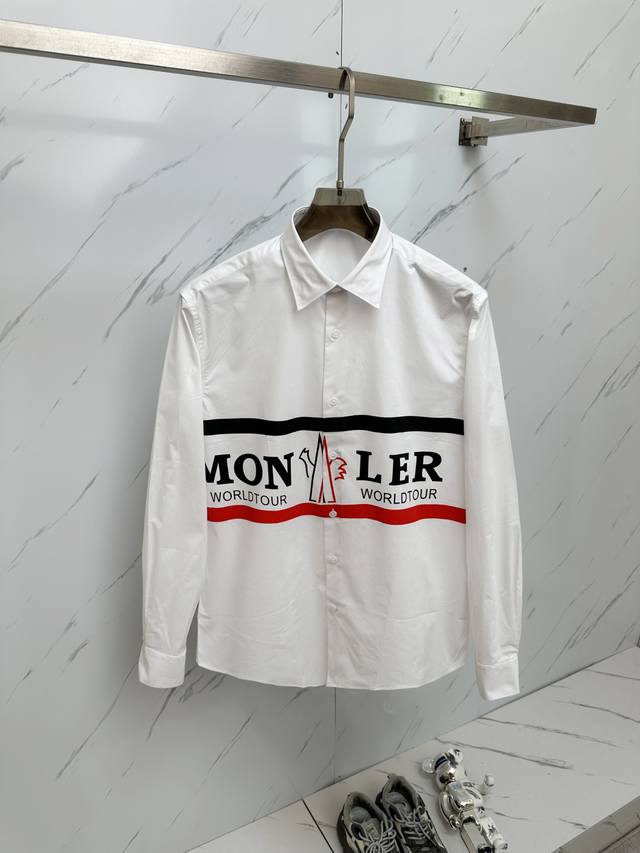 Mo printed long-sleeved shirt, pay attention to the new high-end cotton poplin w