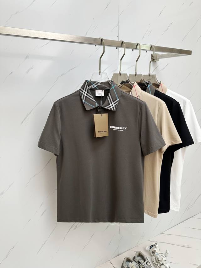 Burb 2025Ss classic fashion lapel Polo shirt short sleeve trading company channe