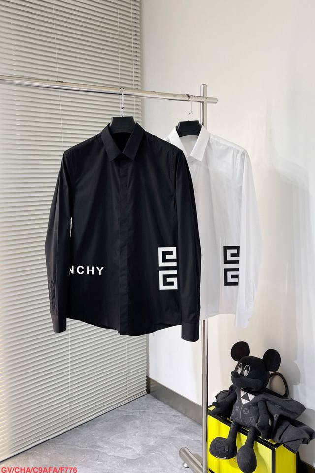 P990 Gv Givenchy's latest spring men's must-have shirt, 100% natural cotton, com