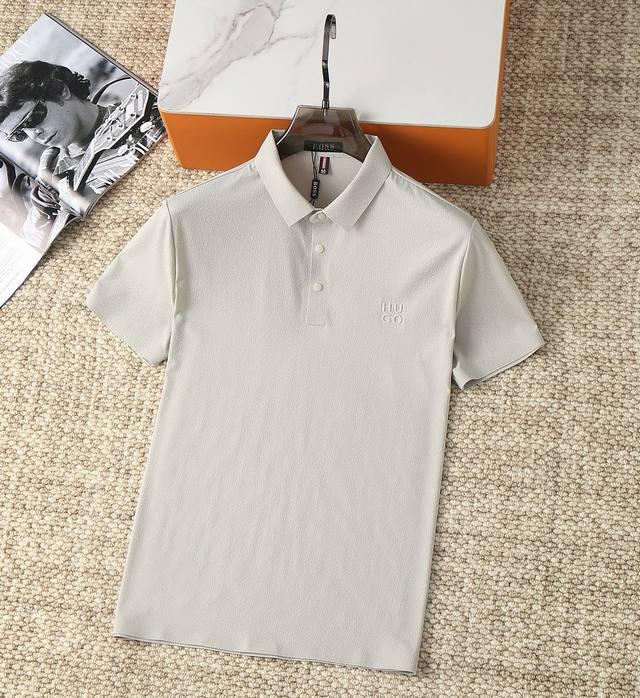 Hugo 2025 latest Polo shirt, fashionable and simple short-sleeved T-shirt, known