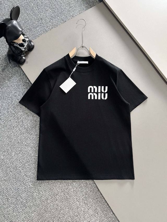 Miumiu 2025 early spring new model first release counter latest short-sleeved ro
