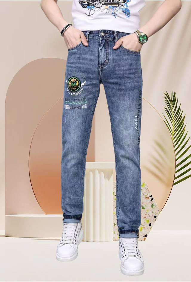 Dg2025Ss new model, re-styled classic jeans, slim fit washed jeans, infused with