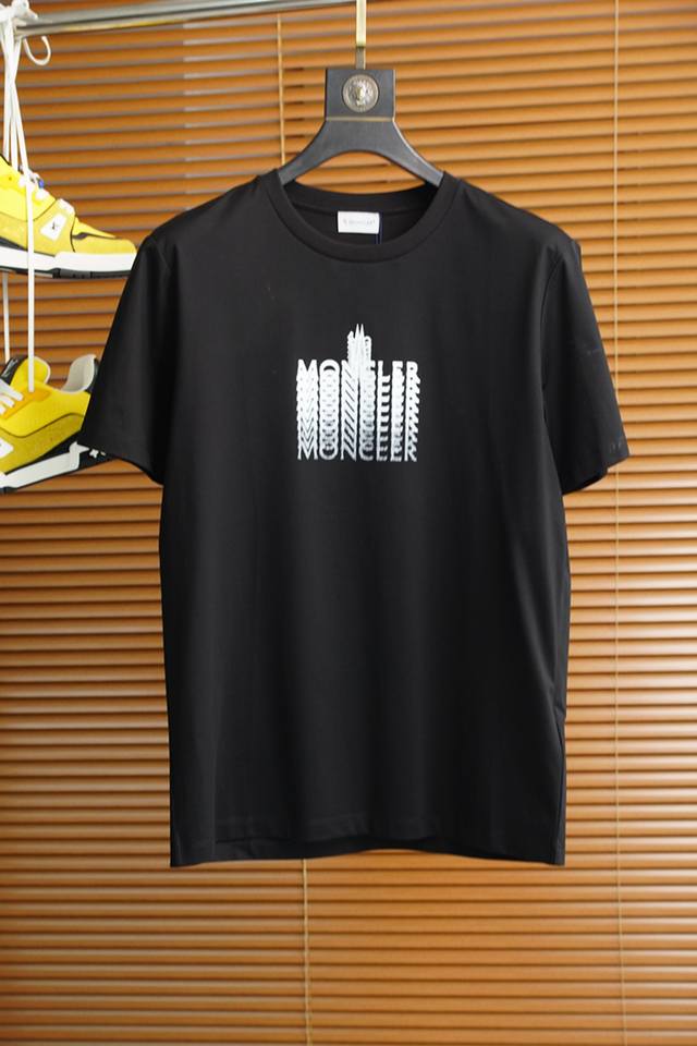 Moncler 25 Spring and Summer new product letter logo printed short-sleeved T-shi