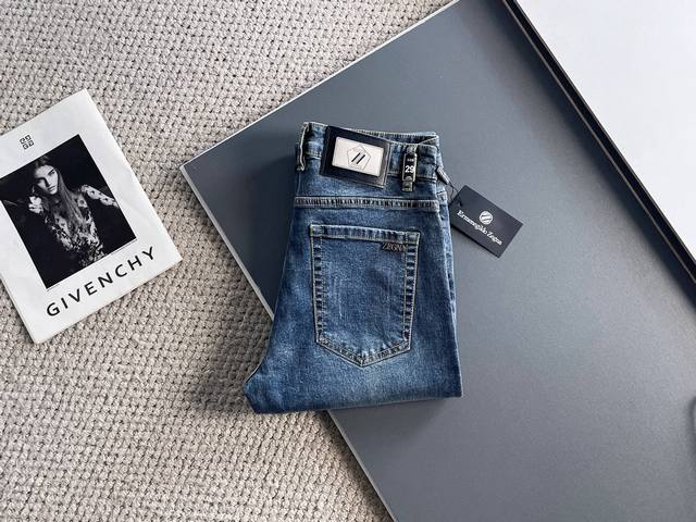 Zegna 2025 summer new men's washed slim straight jeans! Great product from the t