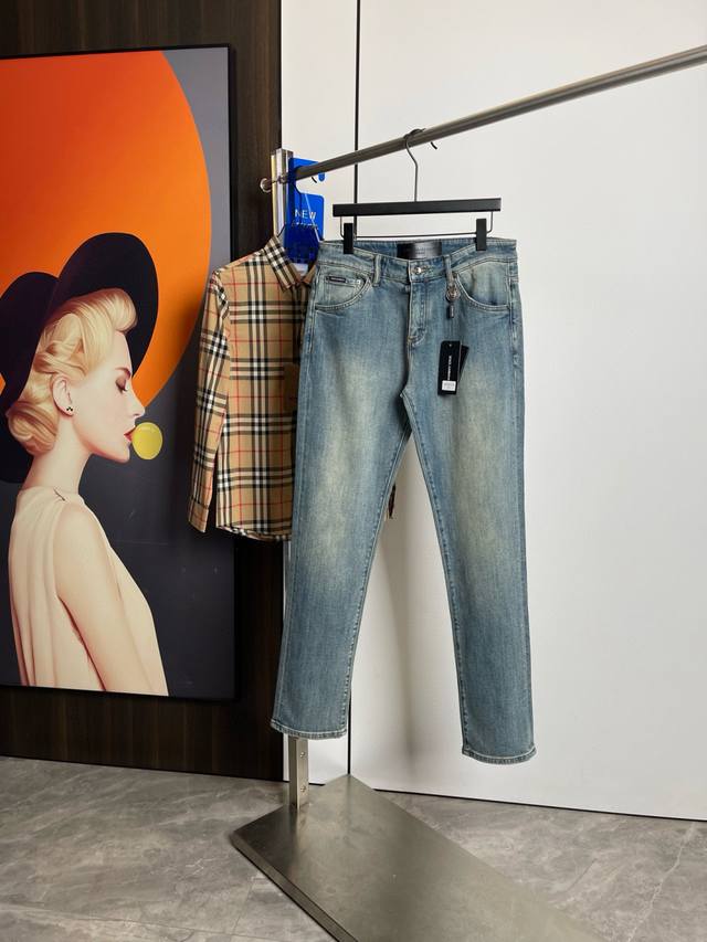 Dujia 2025 Spring and Summer new original jeans, original hardware leather label